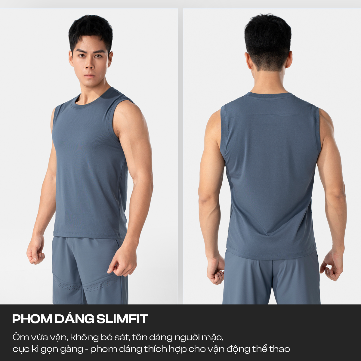 Áo Sát Nách Nam 5S Fashion ASN25005 màu Xanh xám