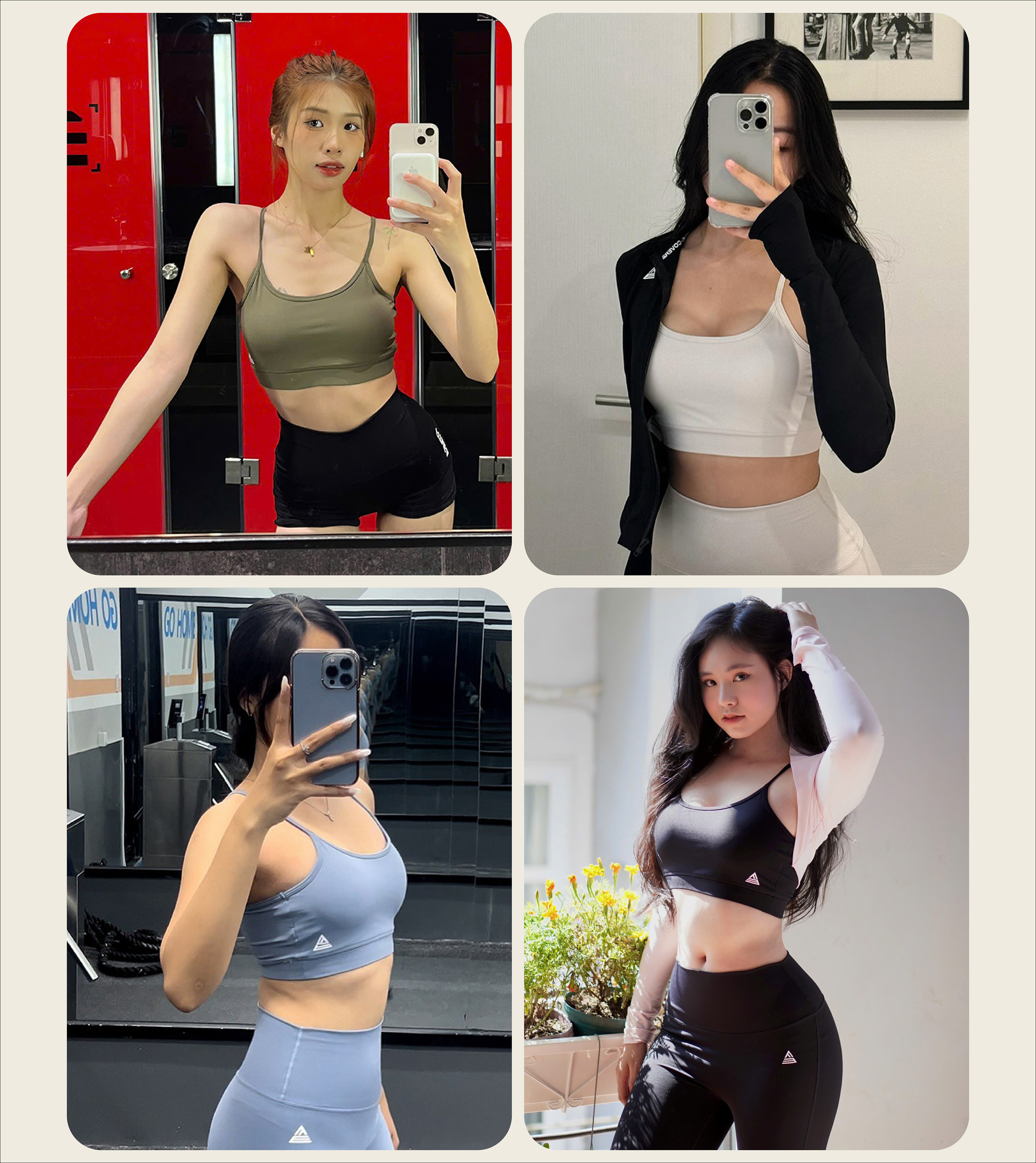 Mô tả Áo bra tập gym yoga nữ Fitme Theta có mút chống sốc. nâng ngực chất thun thể thao cao cấp co giãn thoải mái BRTT - 7