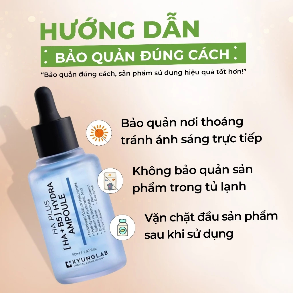 Mô tả Serum dưỡng ẩm HA B5 KyungLab phục hồi làm dịu da, dưỡng da căng bóng mịn màng 50ml - 6