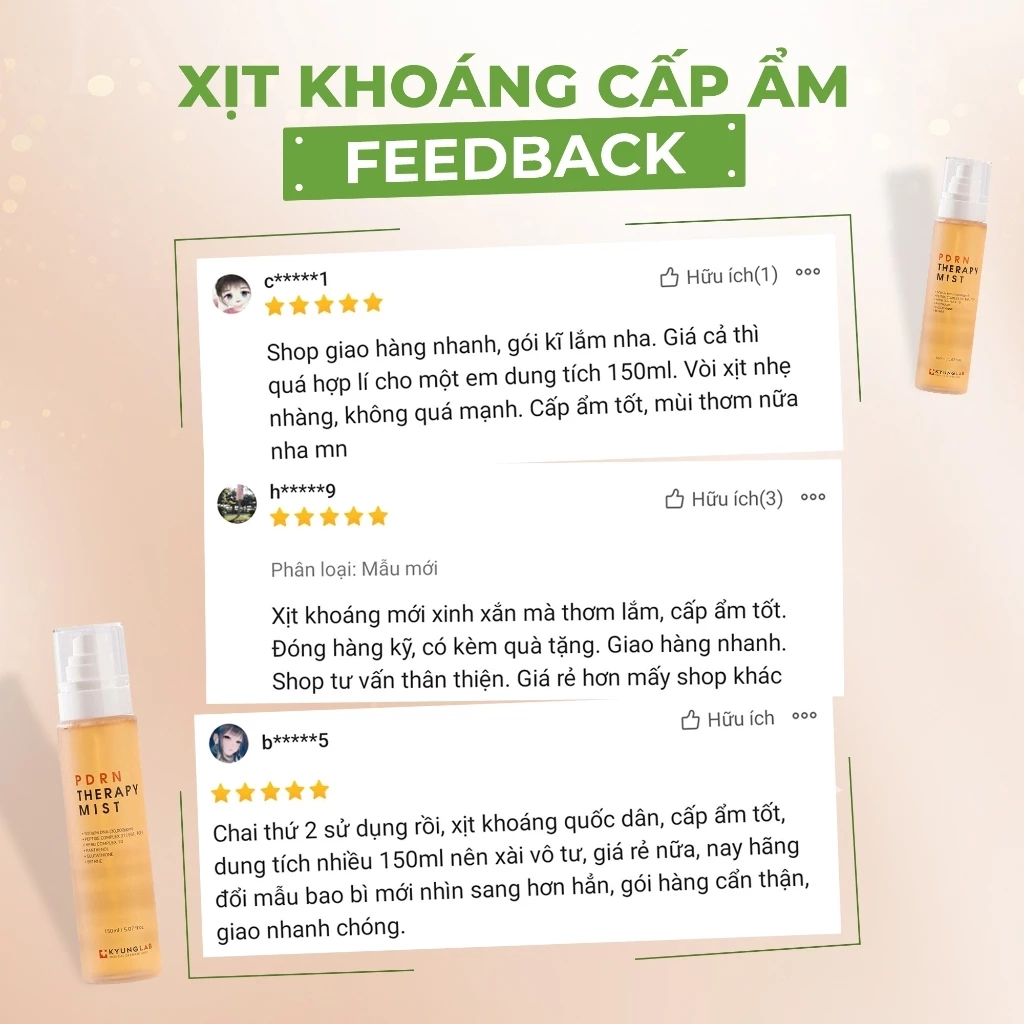 Mô tả Xịt khoáng KyungLab PDRN dưỡng ẩm phục hồi da, dưỡng da căng bóng, ngăn ngừa lão hoá 150ml - 7