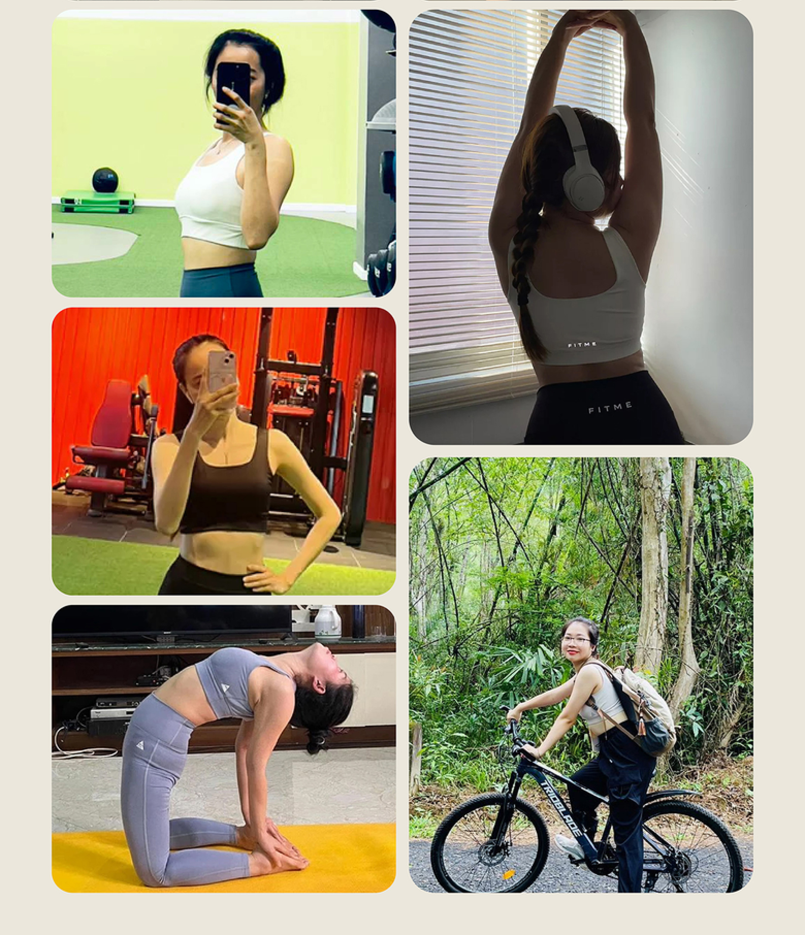 Mô tả Áo bra tập gym thể thao nữ Fitme Zeta có mút nâng ngực và định hình, vải 2 lớp dày dặn thấm hút tốt BRZT - 7