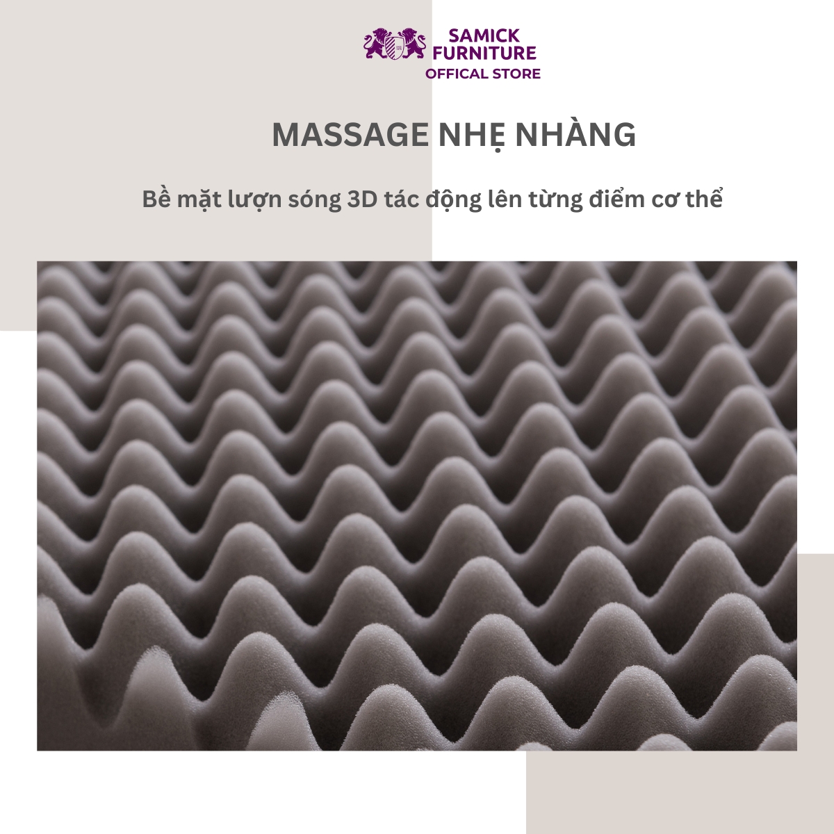 Mô tả Nệm gấp 3 cao cấp SAMICK HEALING Hàn Quốc Màu Xám - Nệm ngủ trải sàn 30D - 2