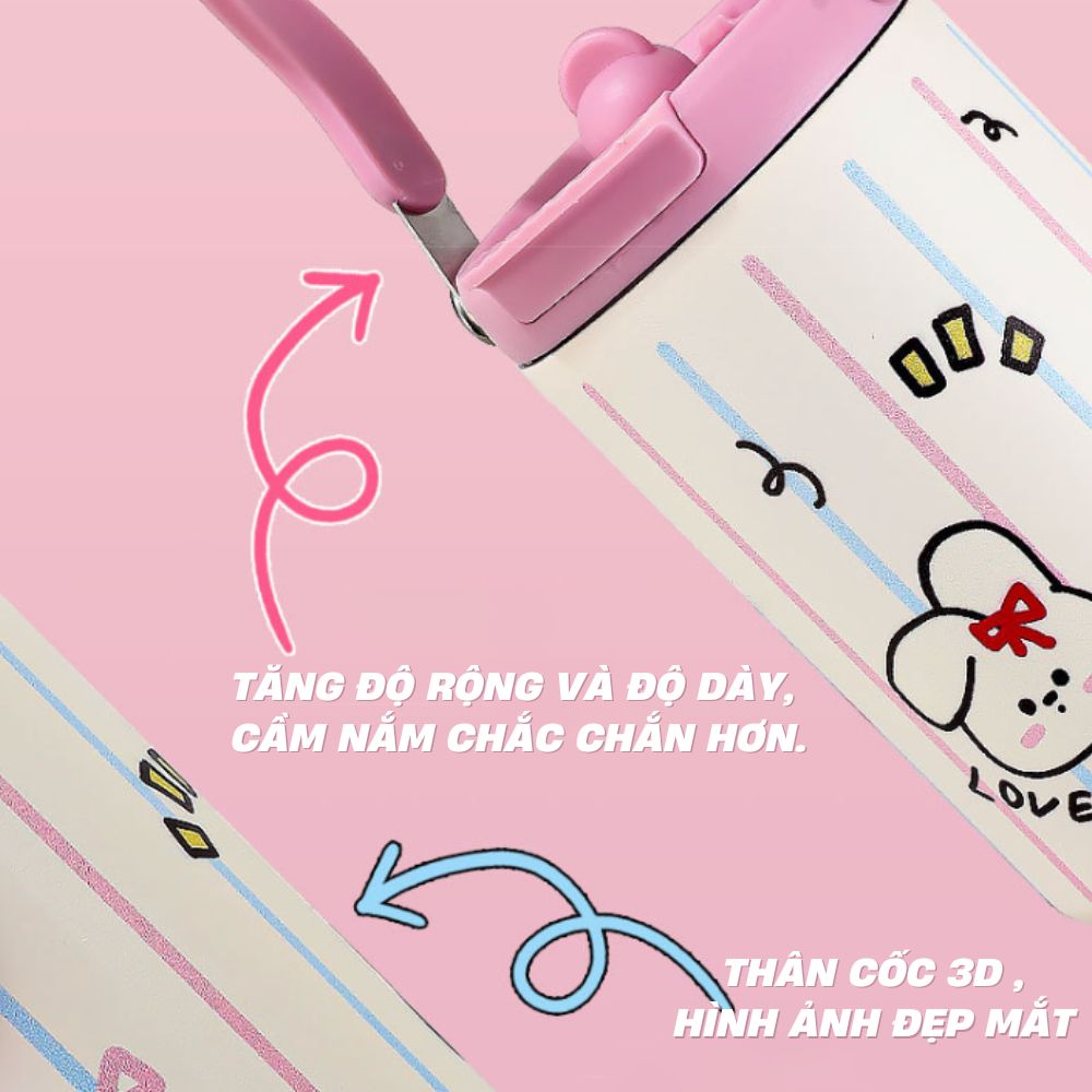 Mô tả Ly Giữ Nhiệt ĐôRêMon LEVIKA 2023 Dễ Thương Dung Tích 600ml Chất Liệu Inox 304 Cao Cấp Giữ Nhiệt Từ 8-12 Giờ - 4