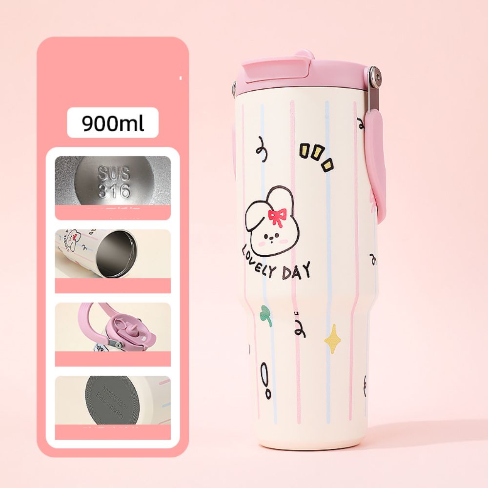 Mô tả Ly Giữ Nhiệt ĐôRêMon LEVIKA 2023 Dễ Thương Dung Tích 600ml Chất Liệu Inox 304 Cao Cấp Giữ Nhiệt Từ 8-12 Giờ - 9
