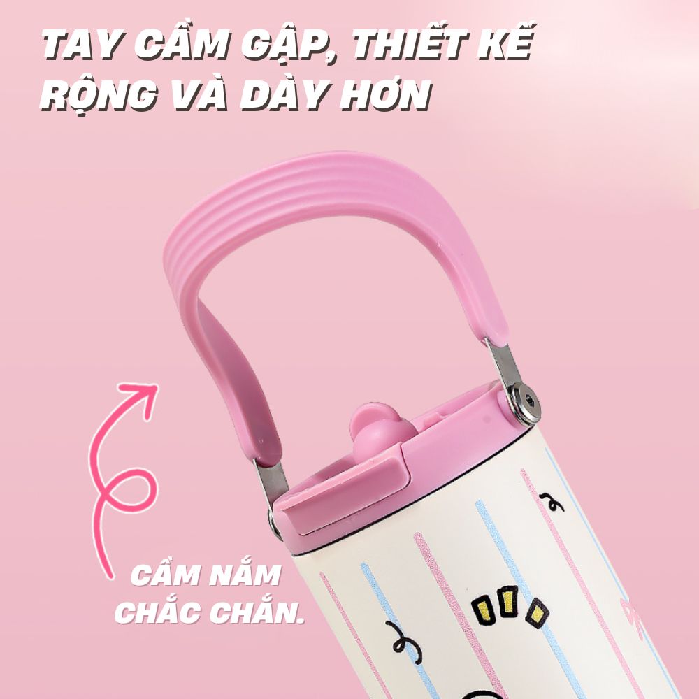 Mô tả Ly Giữ Nhiệt ĐôRêMon LEVIKA 2023 Dễ Thương Dung Tích 600ml Chất Liệu Inox 304 Cao Cấp Giữ Nhiệt Từ 8-12 Giờ - 2