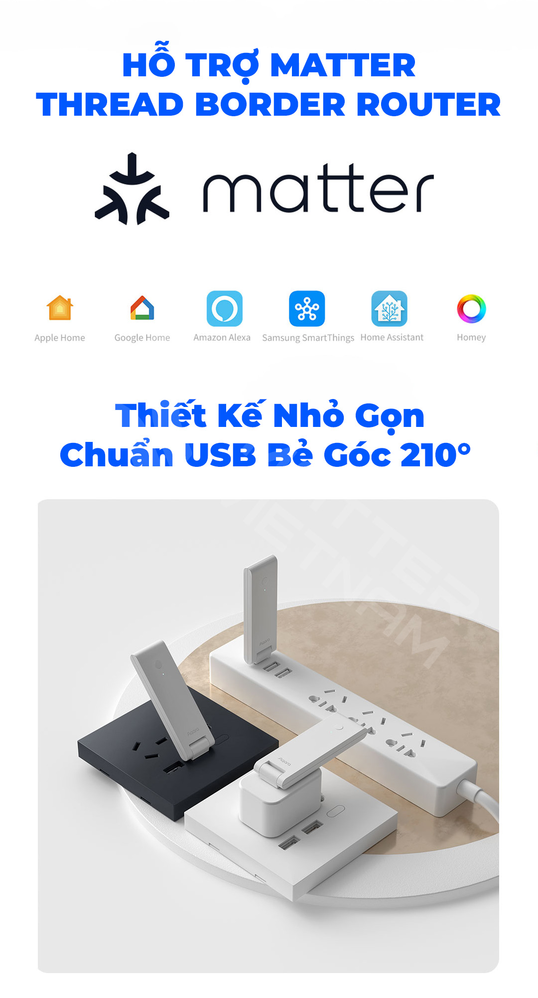 Aqara Hub M100 Matter Bộ Điều Khiển Trung Tâm Thông Minh, Hỗ Trợ Matter ...