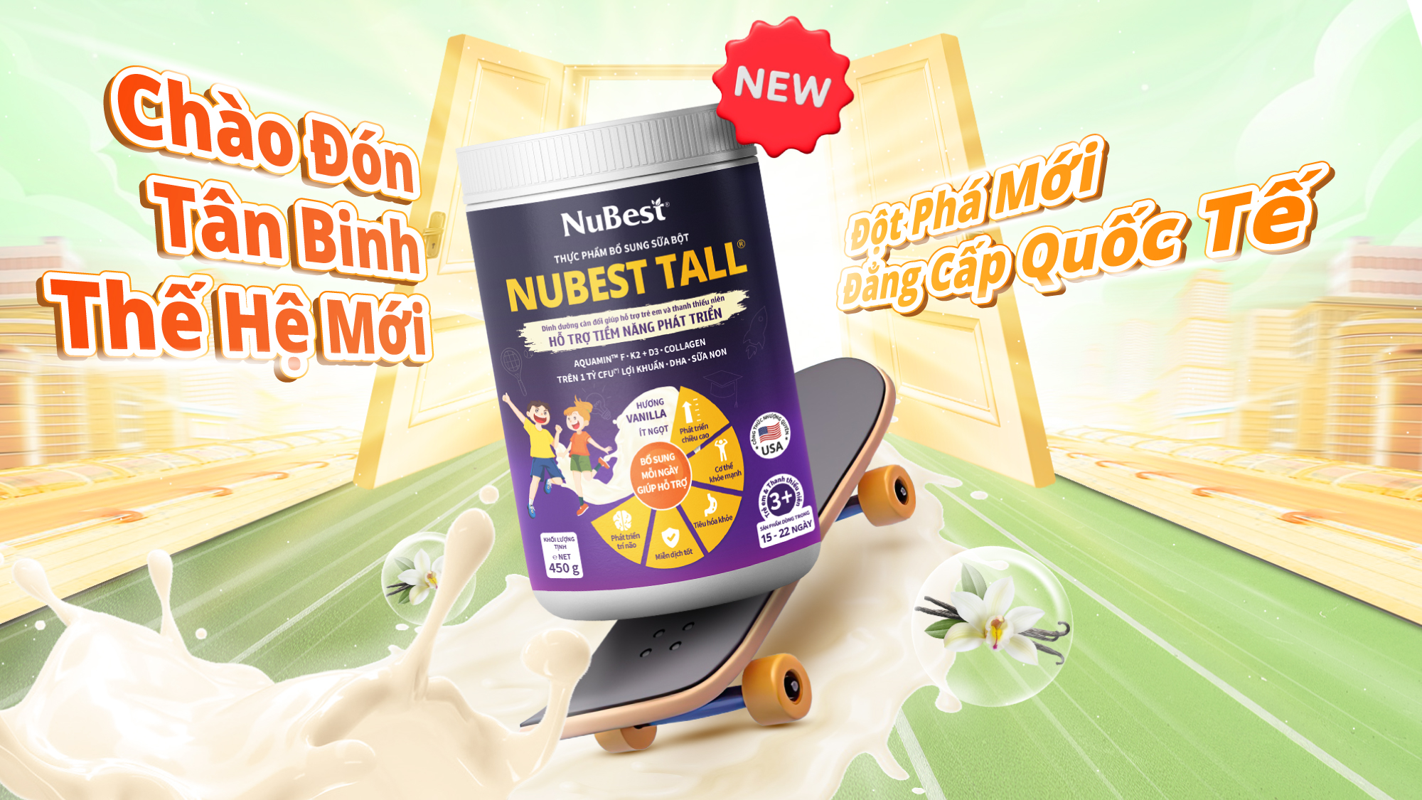 Thành phần sữa bột NuBest Tall