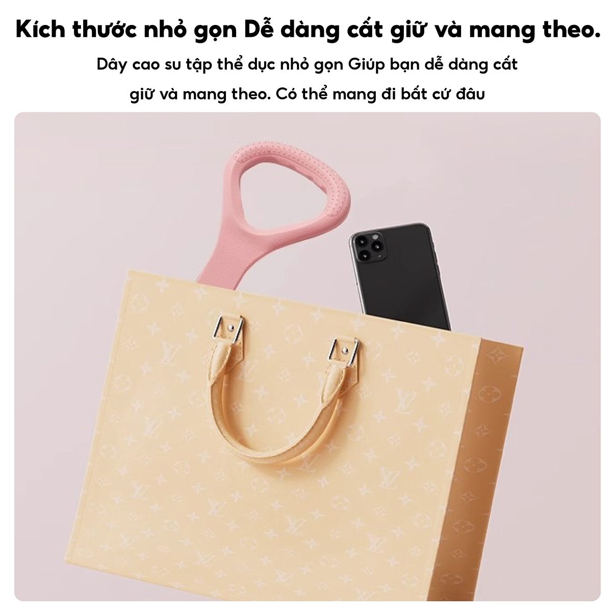 Mô tả BG Dây Kéo Tập Gym Dây Đàn Hồi Tập Tay Vai Dây Kháng Lực Tập Gym Dành Cho Nam Nữ - 3