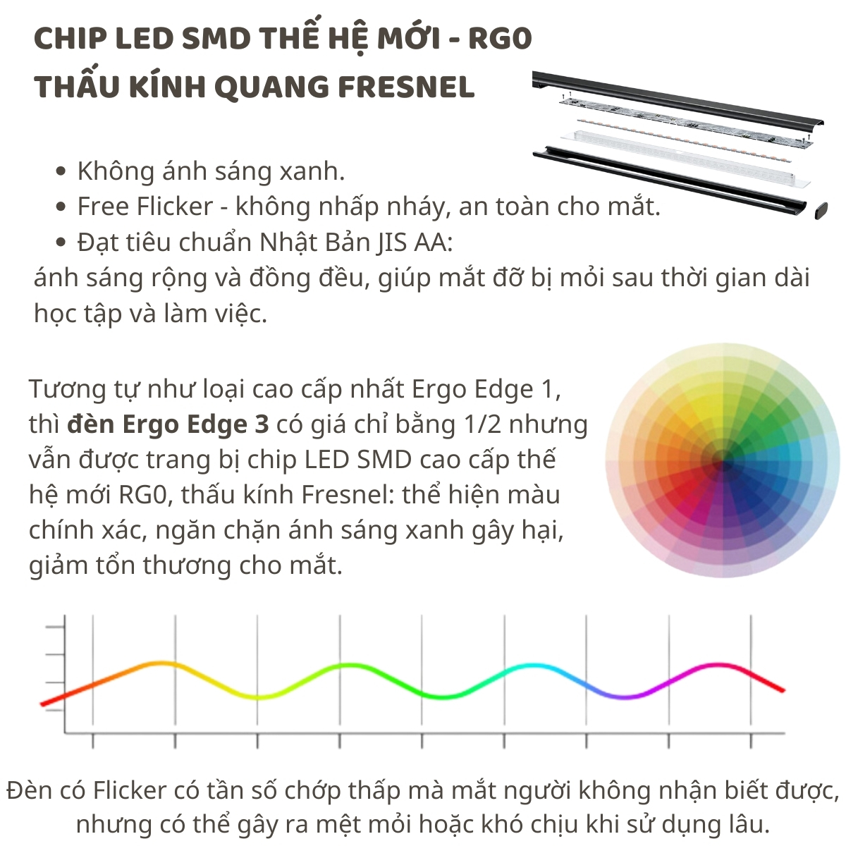 Mô tả Đèn bàn học Led bảo vệ mắt Ergo Edge 3 DandiHome chống cận để làm việc, đọc sách cao cấp có thể kéo dài và gấp gọn - 7