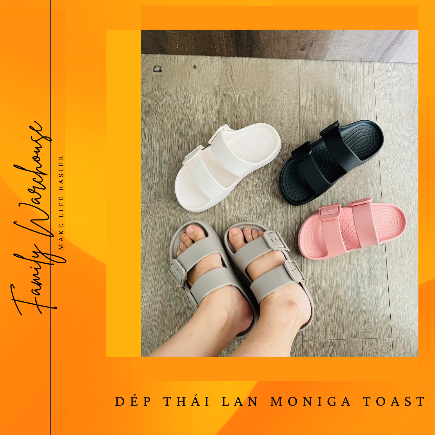 Dép Quai Ngang Moniga Toast EVA Nguyên Khối - Thái Lan Chính Hãng ...