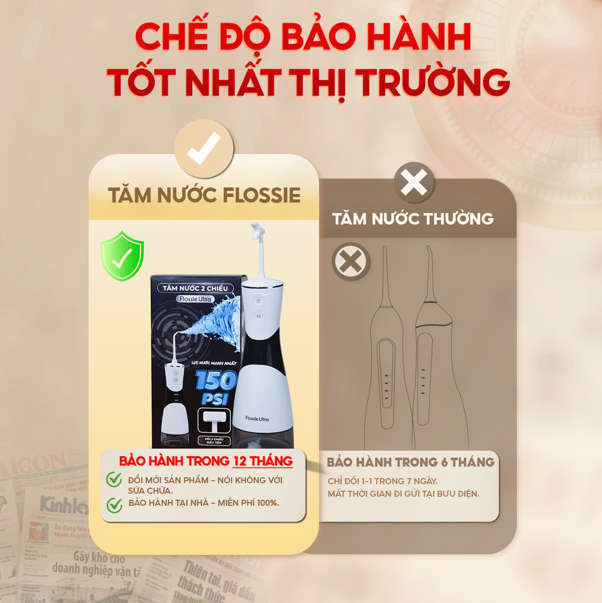 Mô tả Tăm nước 2 chiều Flossie Ultra chính hãng.Vòi phun 2 chiều đầu tiên cho người niềng răng - 6