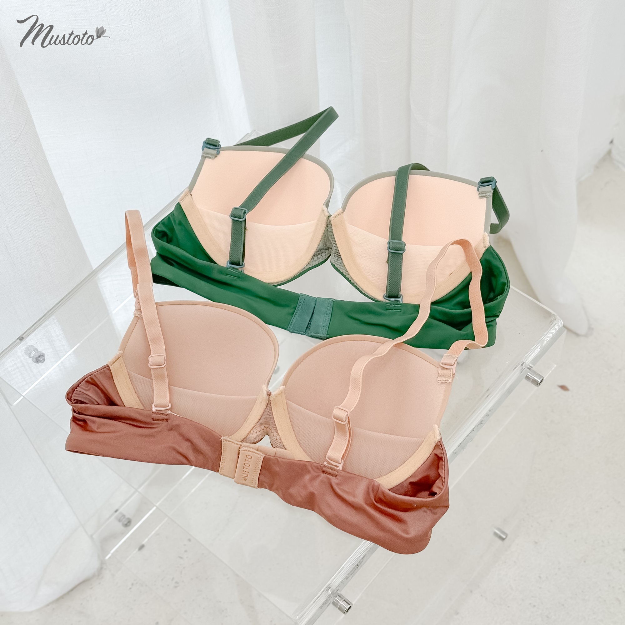 Mô tả Áo Lót Nữ Mustoto Kaia Mút Mỏng Không Gọng Nâng Ngực Siêu Thoải Mái Thoáng Mát (MA36) - 1