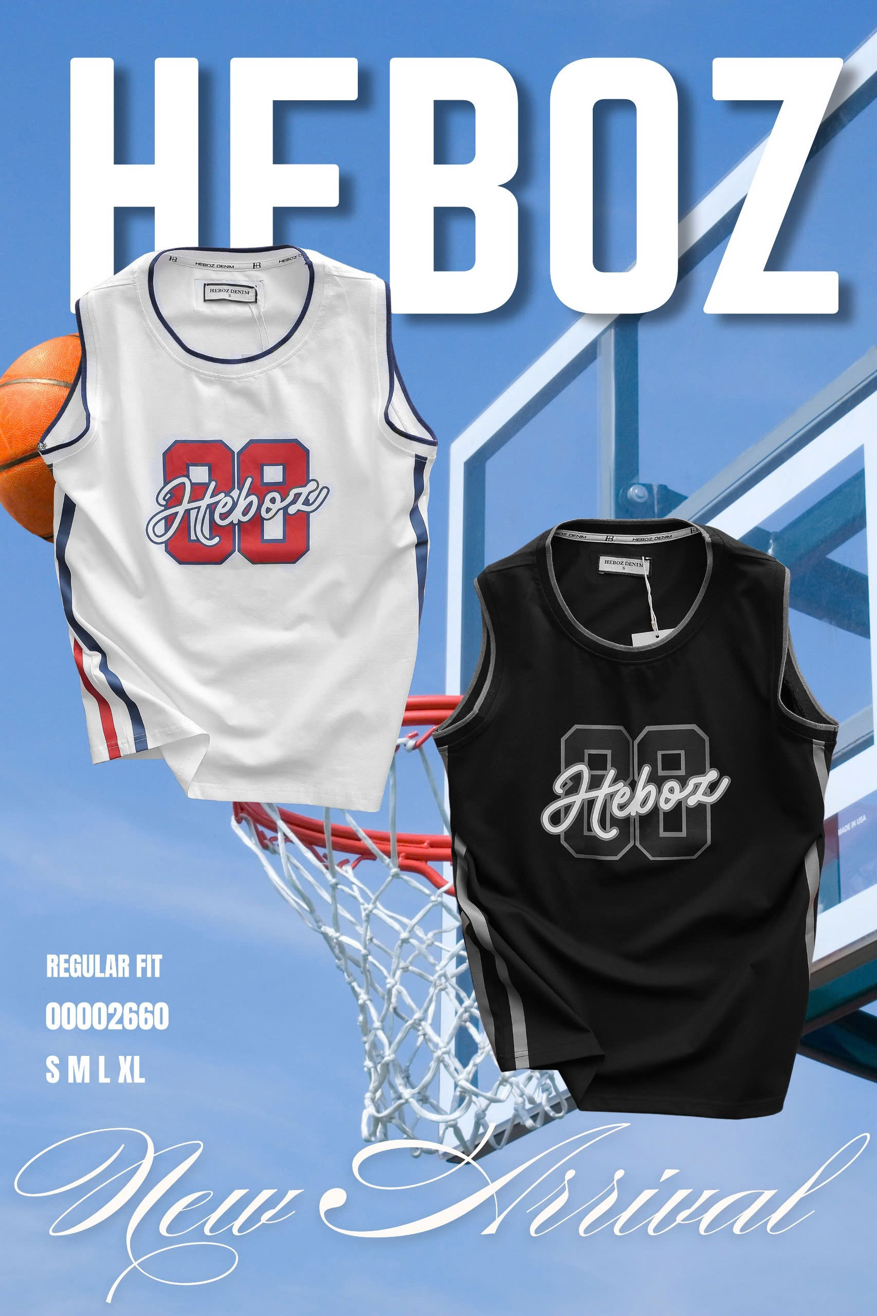 Mô tả Áo thun nam Heboz tanktop 88 2M, áo phông ba lỗ thể thao cao cấp - 00002660 - 1
