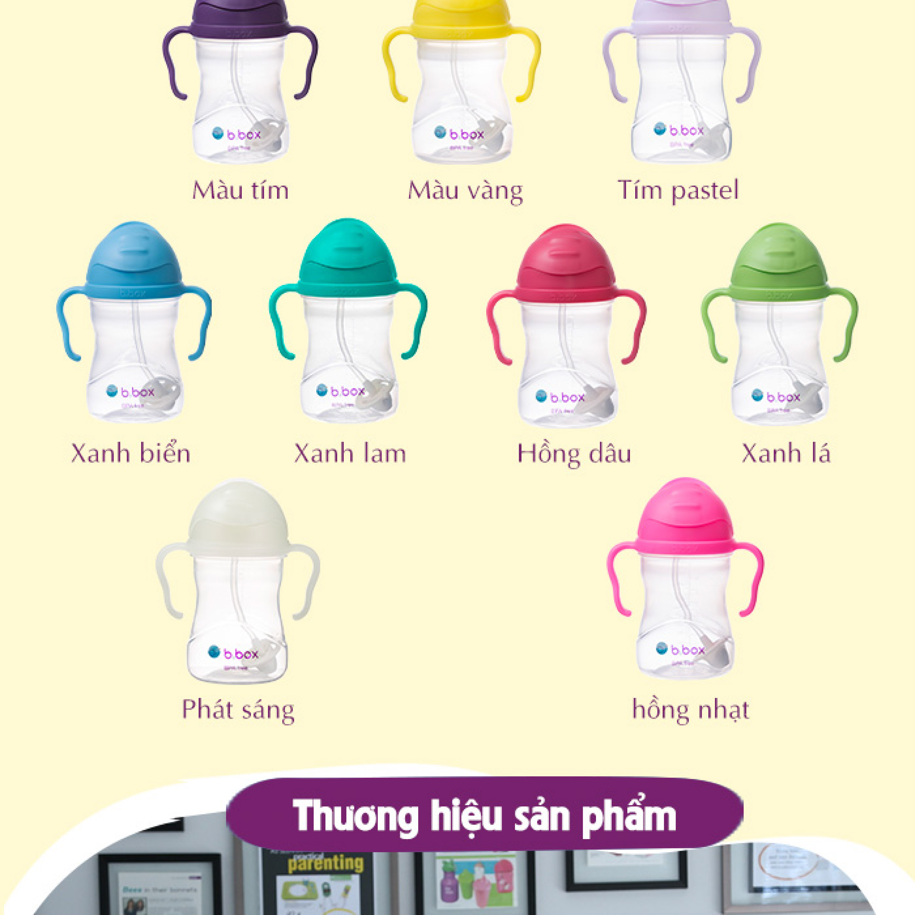 Mô tả b.box Bình nước 360 độ có van chống sặc và tay cầm phiên bản Disney cho bé tập uống nước 240ml - 6