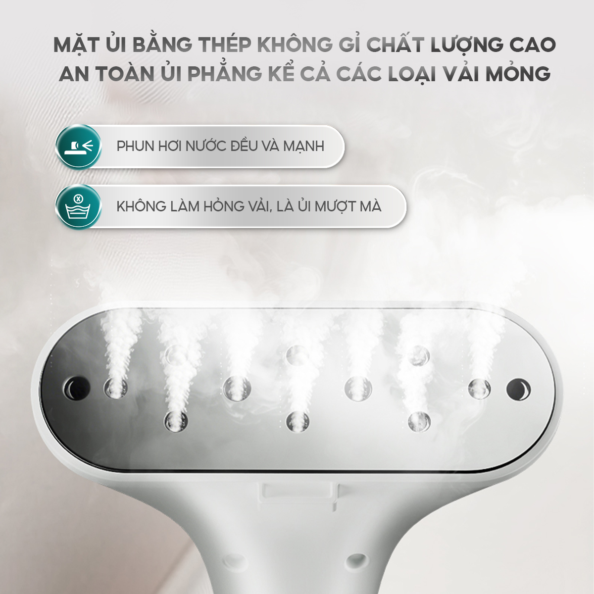 Mô tả Bàn ủi hơi nước đứng AQUA S2526T có thể ủi treo ủi phẳng, công suất 2000W, dung tích 1.7L - 6