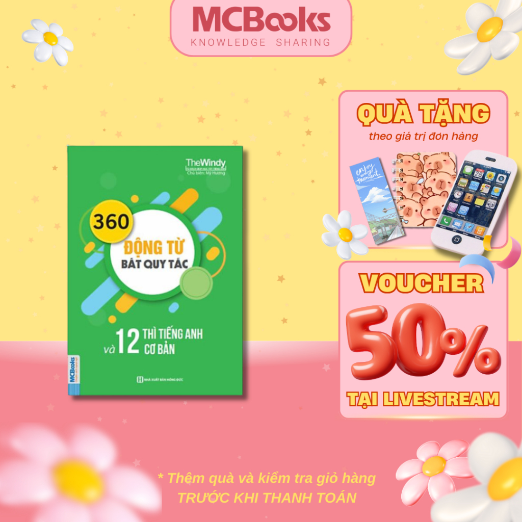Mô tả Sách - 360 Động Từ Bất Quy Tắc Và 12 Thì Tiếng Anh Cơ Bản - MCBooks - 1