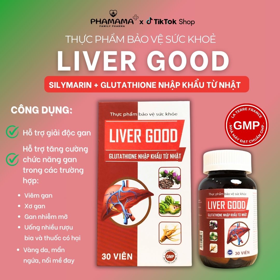 Mô tả Viên uống mát gan Liver Good giúp thanh nhiệt, tăng cường chức năng gan (hộp 30 viên) - 1
