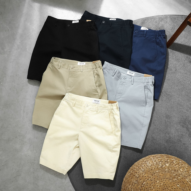 Mô tả Quần short kaki TORANO, form basic, bọc viền dây dệt sườn, chất liệu cao cấp, bền màu - 1
