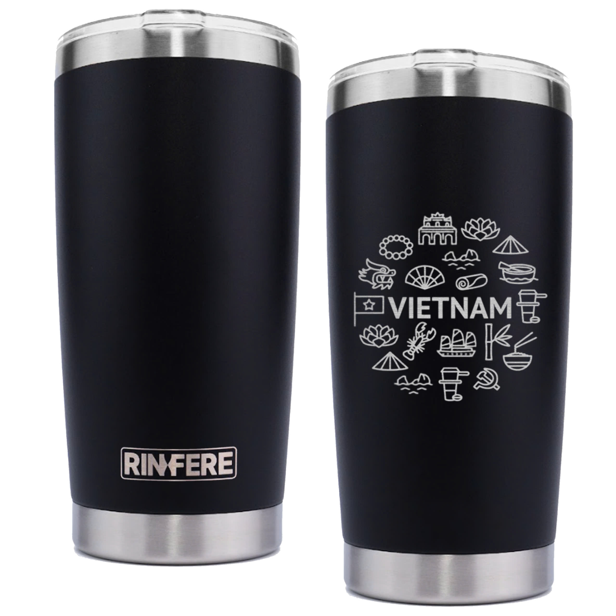 Mô tả Ly Giữ Nhiệt Nắp Trượt Chống Tràn Rinfere 590ml - Khắc Tên, Tặng Kèm Ống Hút Không Gỉ, Dụng Cụ Vệ Sinh Ông Hút - 2