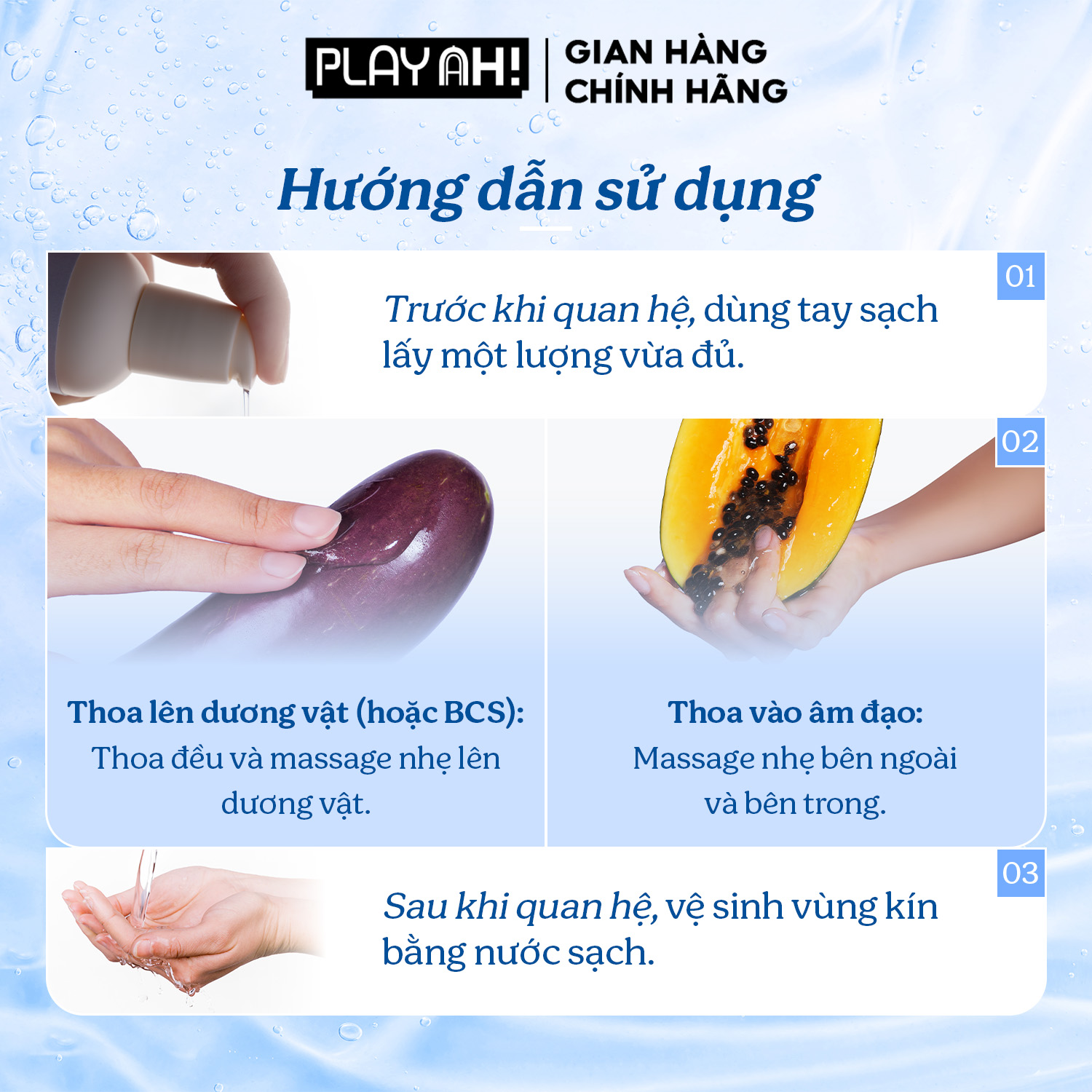 Mô tả Gel Bôi Trơn Gốc Nước Her Feel HA Pleasure Gel Dưỡng Ẩm Cao Cấp 70ml - 3
