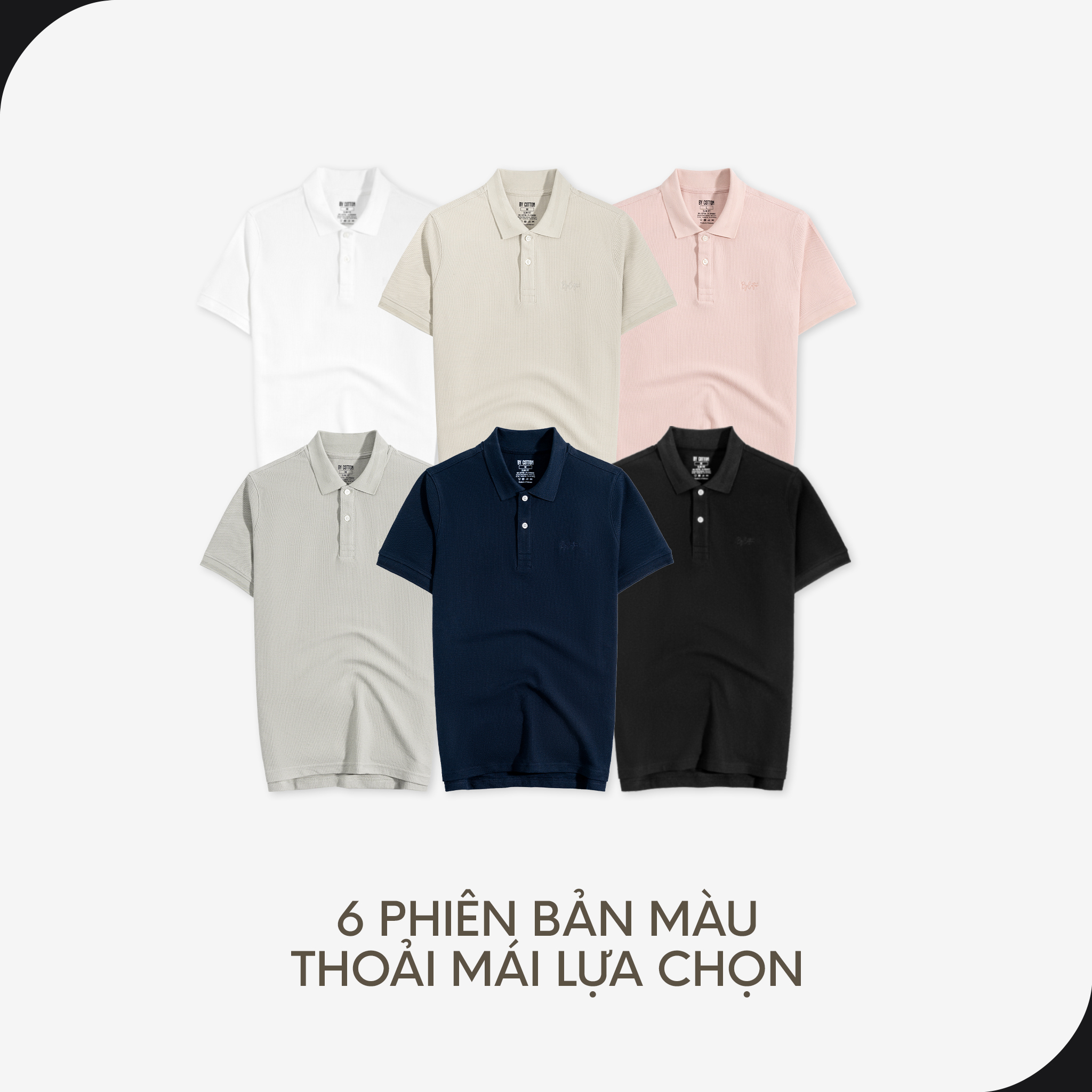 Mô tả Áo Thun Polo Nam Cao Cấp Basic Cool Pique Ver 2 Multi Color By Cotton - 4