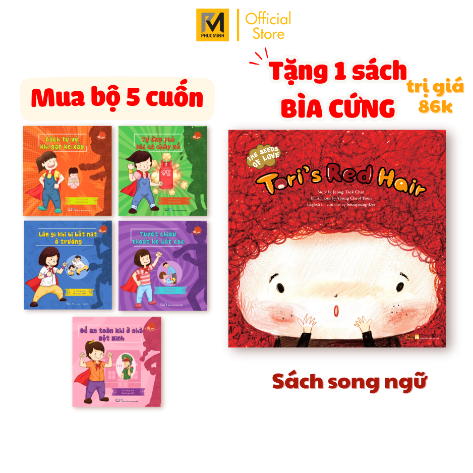 Mô tả Sách Cho Bé Song Ngữ - Bộ 5 Cuốn Kĩ Năng Tự Bảo Vệ Mình Khỏi Nguy Hiểm - Cho Bé 2-12 Tuổi - 3