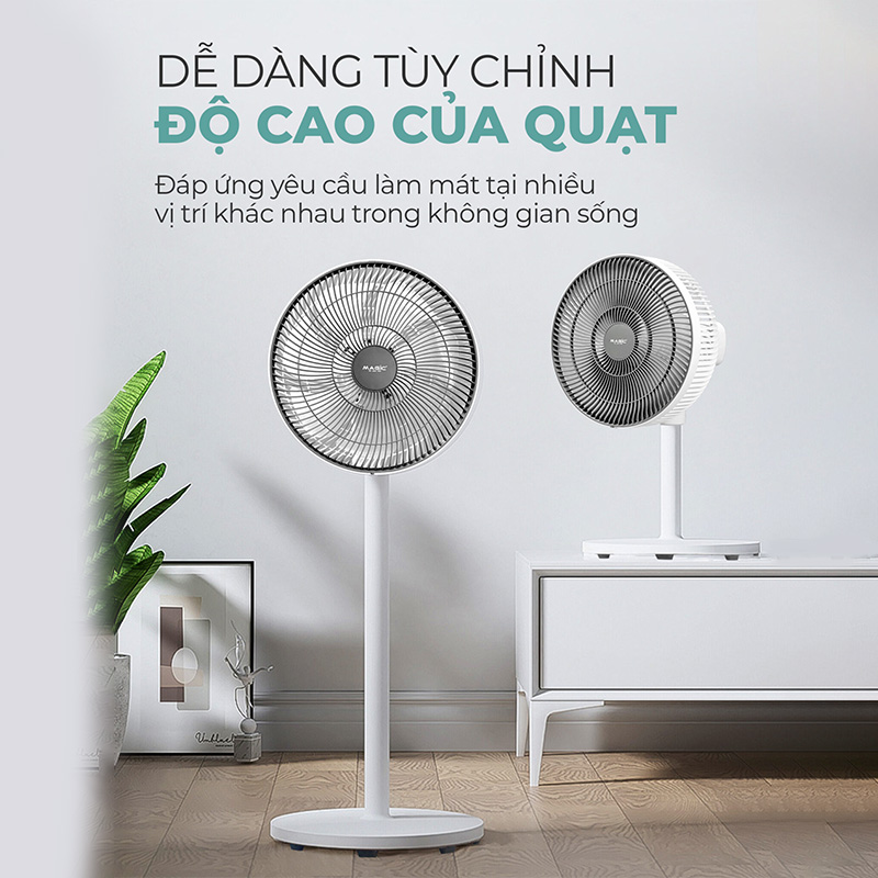 Mô tả Quạt đứng Magic A-252, giảm tiếng ồn, 7 cánh quạt, hàng chính hãng. - 1