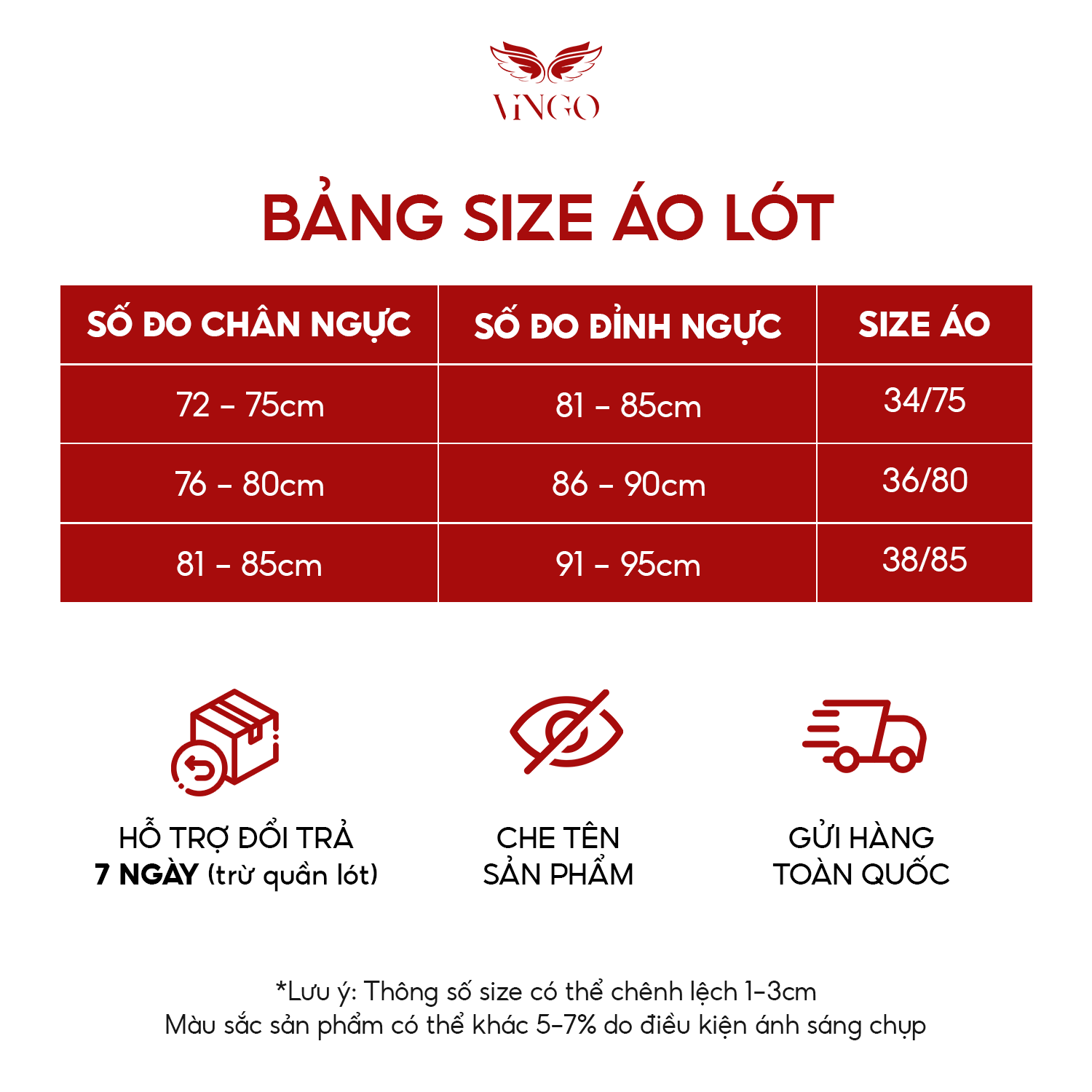 Áo ngực VINGO S211 màu trắng