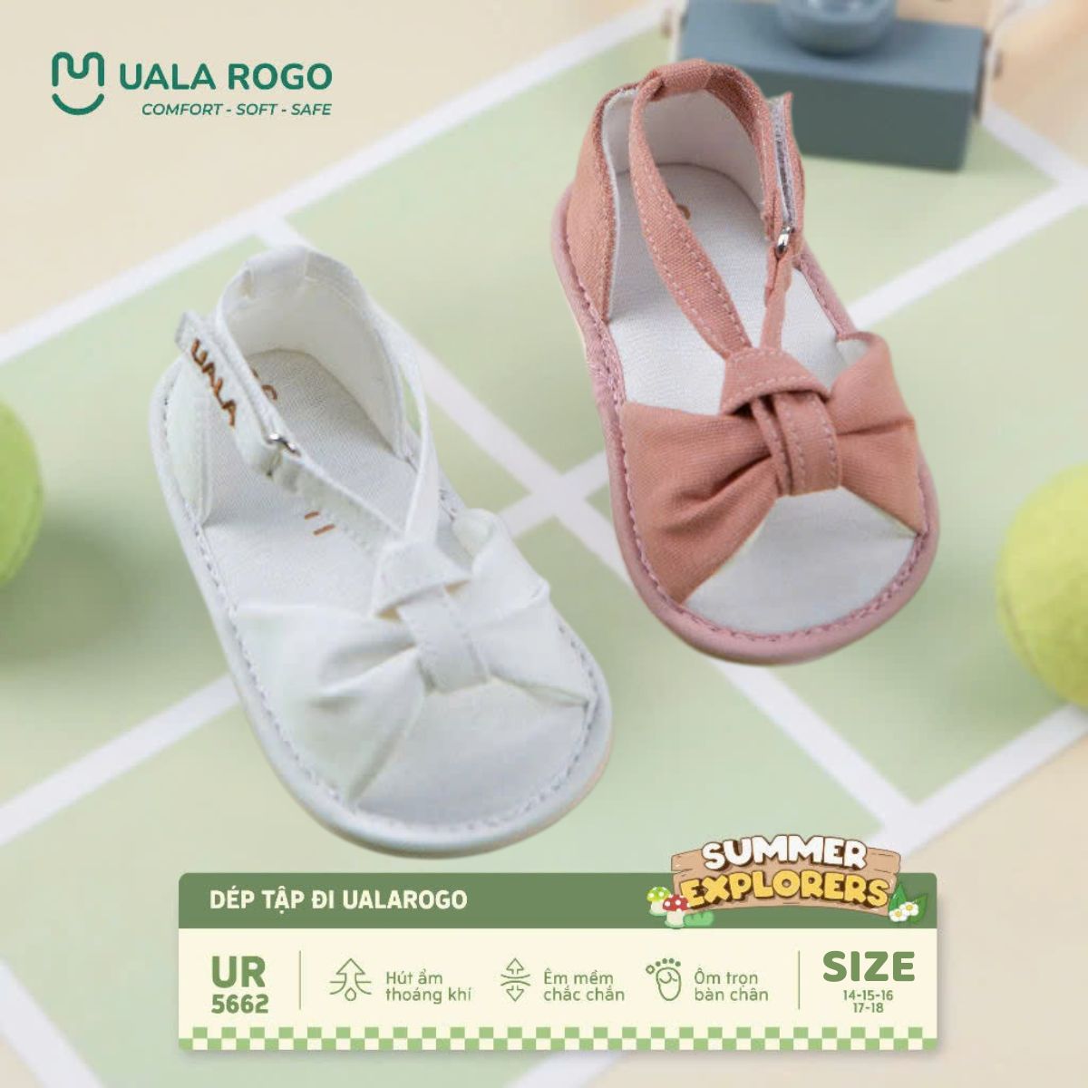 Thiết kế sandal Ualarogo 5584 cho bé gái
