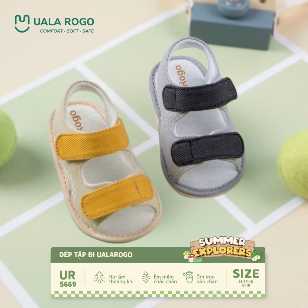 Phối đồ với dép Ualarogo 5584