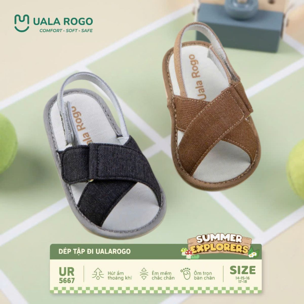 Trọn bộ dép Ualarogo 5584