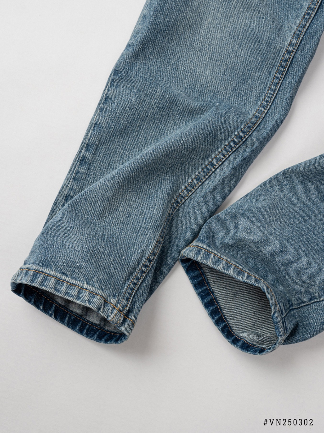 Mô tả Quần Jean Nam Xanh Nhạt Trơn DENIMST VN250302, Form Slim Fit - 1