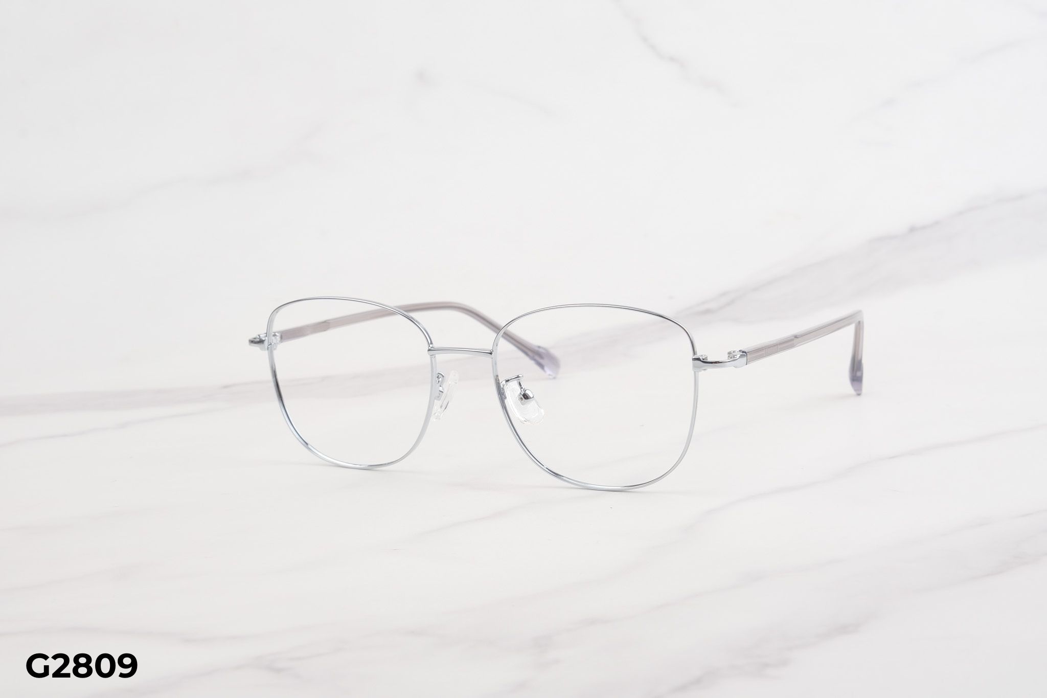 Gọng Kính Cận Titanium Shady Unisex G2809 hộp và khăn