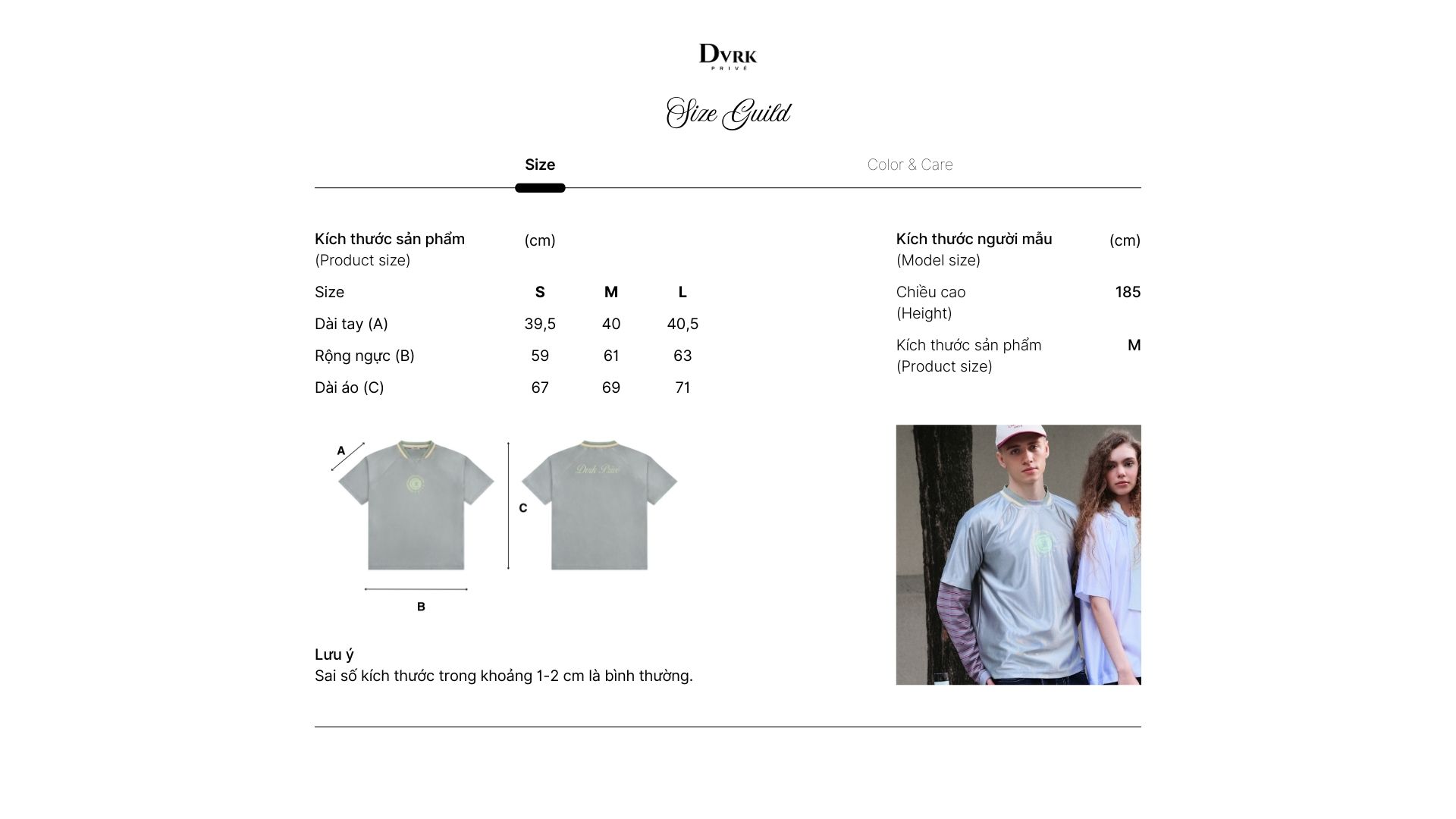 Mô tả DVRK - Áo Thun Baseball Tay Ngắn Cổ Sọc Form Loose Màu Xám-DVRK-25R - 4