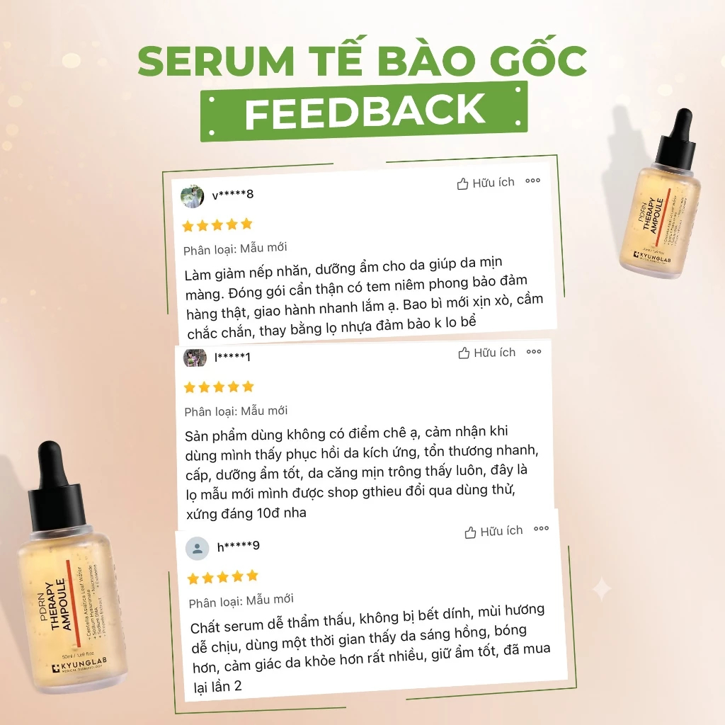 Mô tả Serum tế bào gốc cá hồi KyungLab PDRN trẻ hoá da ngăn ngừa lão hoá 50ml - 5