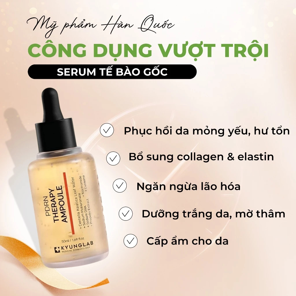 Mô tả Serum tế bào gốc cá hồi KyungLab PDRN trẻ hoá da ngăn ngừa lão hoá 50ml - 3