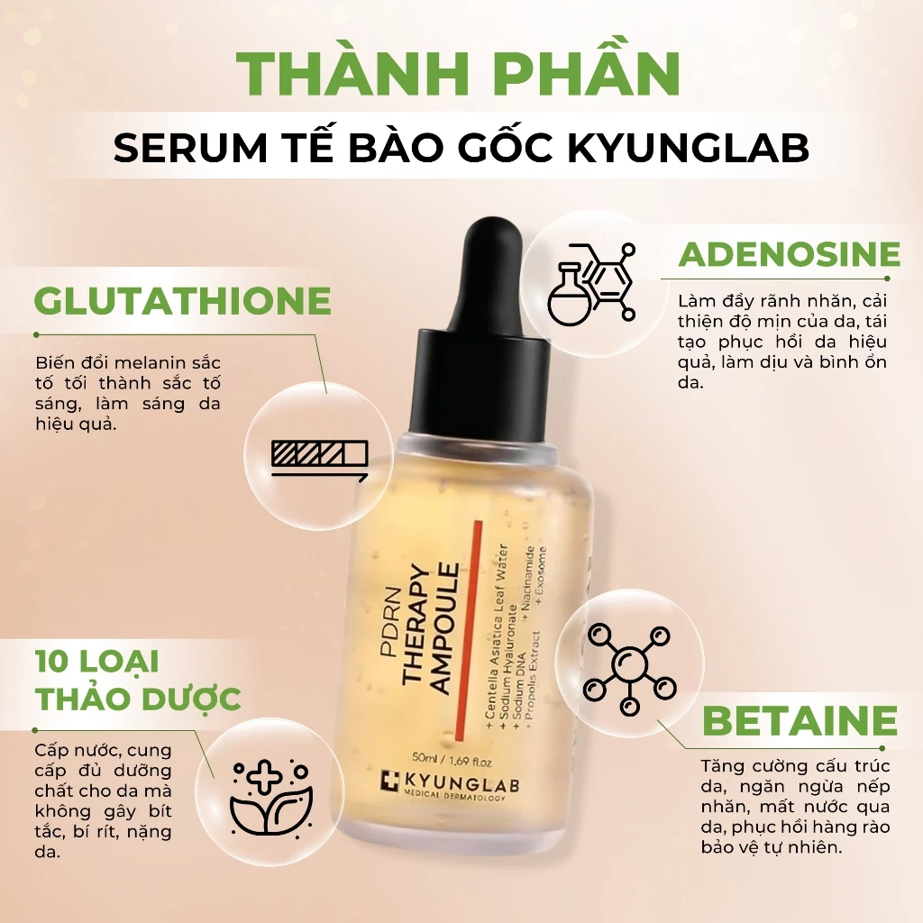 Mô tả Serum tế bào gốc cá hồi KyungLab PDRN trẻ hoá da ngăn ngừa lão hoá 50ml - 1