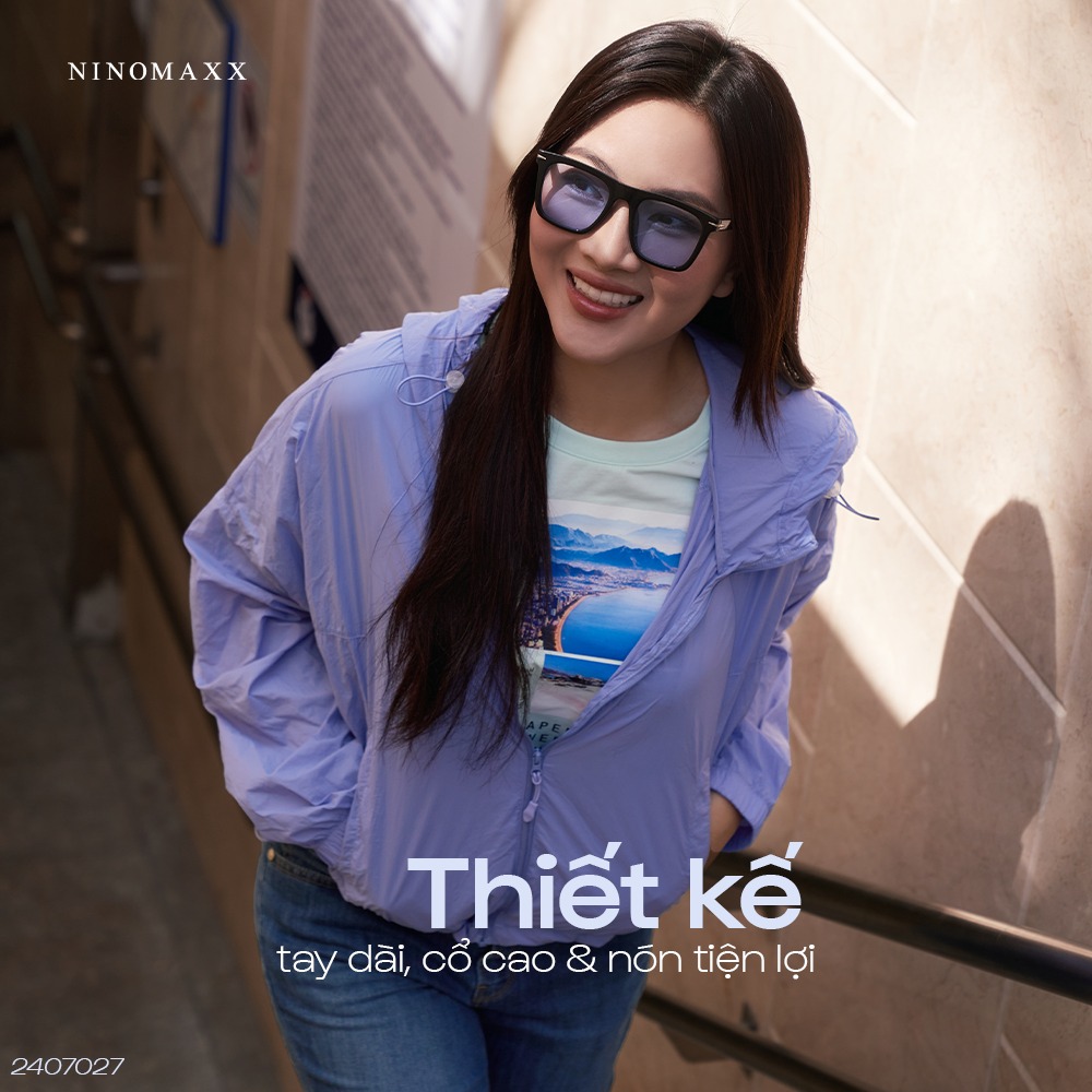 Mô tả Áo Khoác Nhẹ Áo Khoác Nữ Dù Tay Dài 2407028 - 2