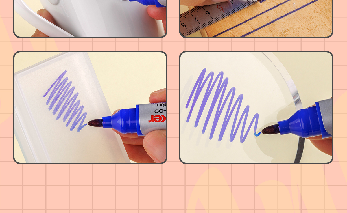Mô tả Mực bút lông dầu Thiên Long PMI-01 gồm 3 màu mực: Xanh/ Đỏ/ Đen, bám dính tốt, không độc hại theo tiêu chuẩn Châu Âu - 12