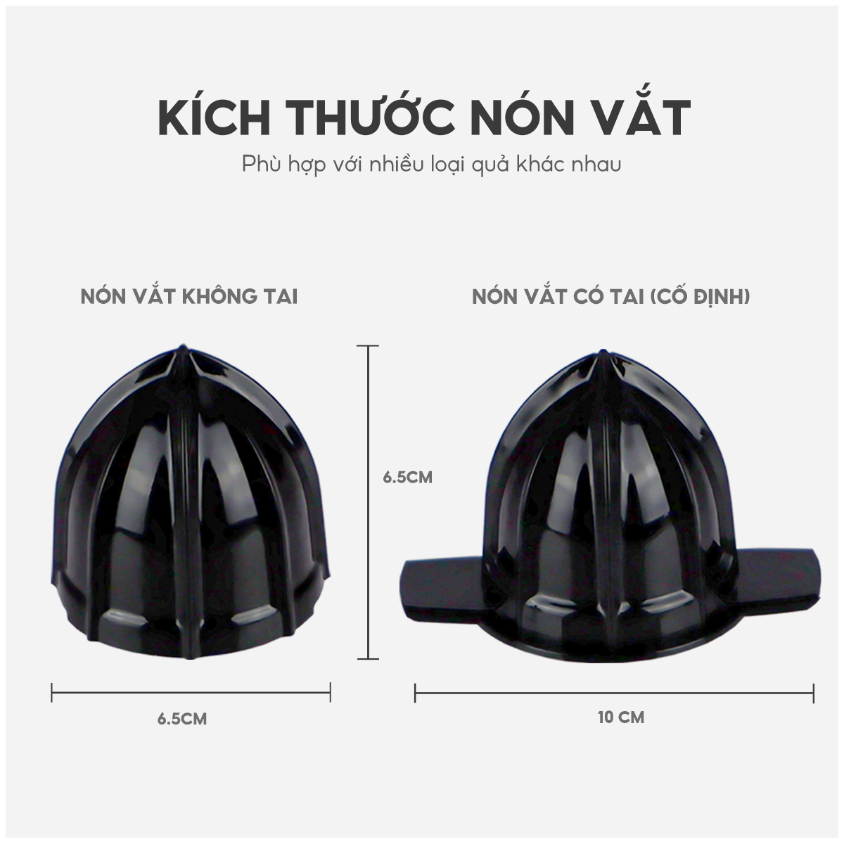 Mô tả Bộ nón vắt cam Lebenlang cho mã LBL3383 và LB389, gồm 2 nón - hàng chính hãng - 5