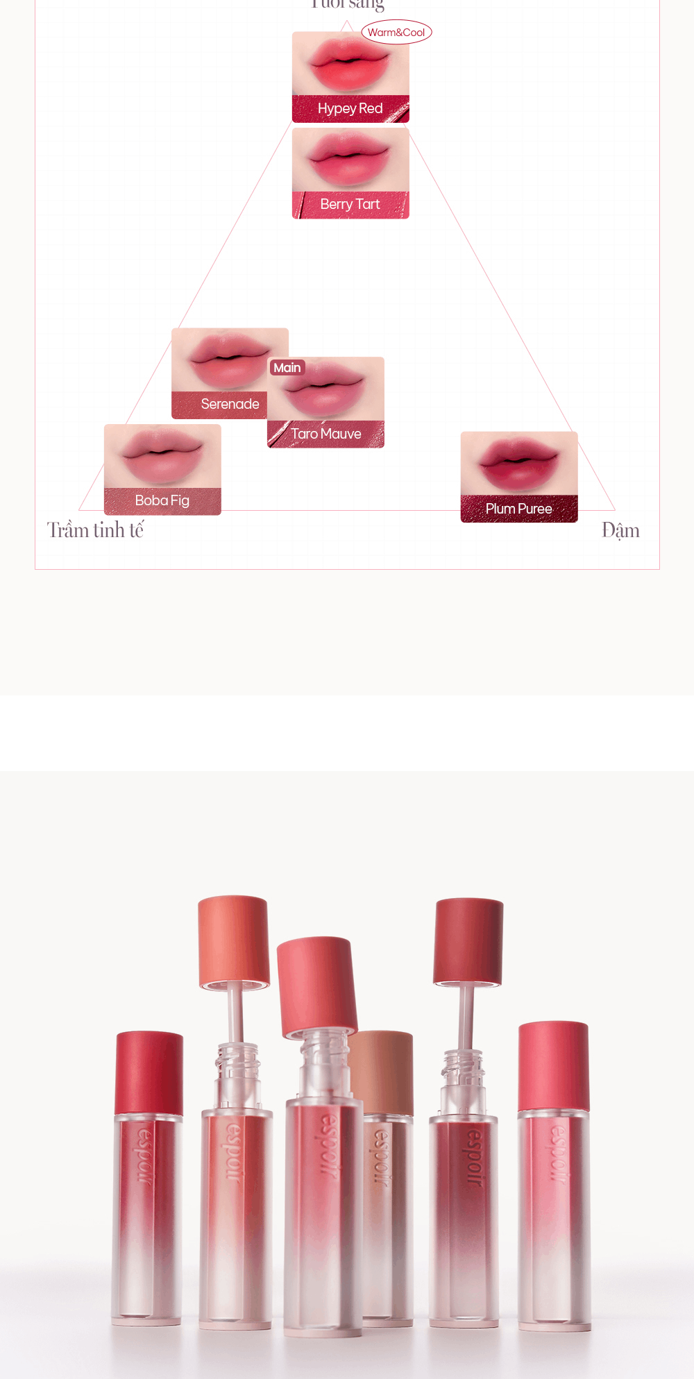 Mô tả Son Kem Lì Espoir Couture Lip Tint Fitting Blur 4gr/ Blur Velvet 5.5gr - 4