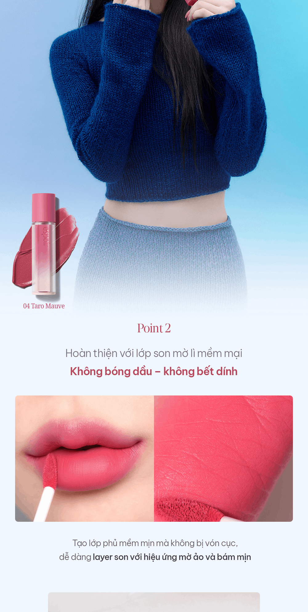 Mô tả Son Kem Lì Espoir Couture Lip Tint Fitting Blur 4gr/ Blur Velvet 5.5gr - 10