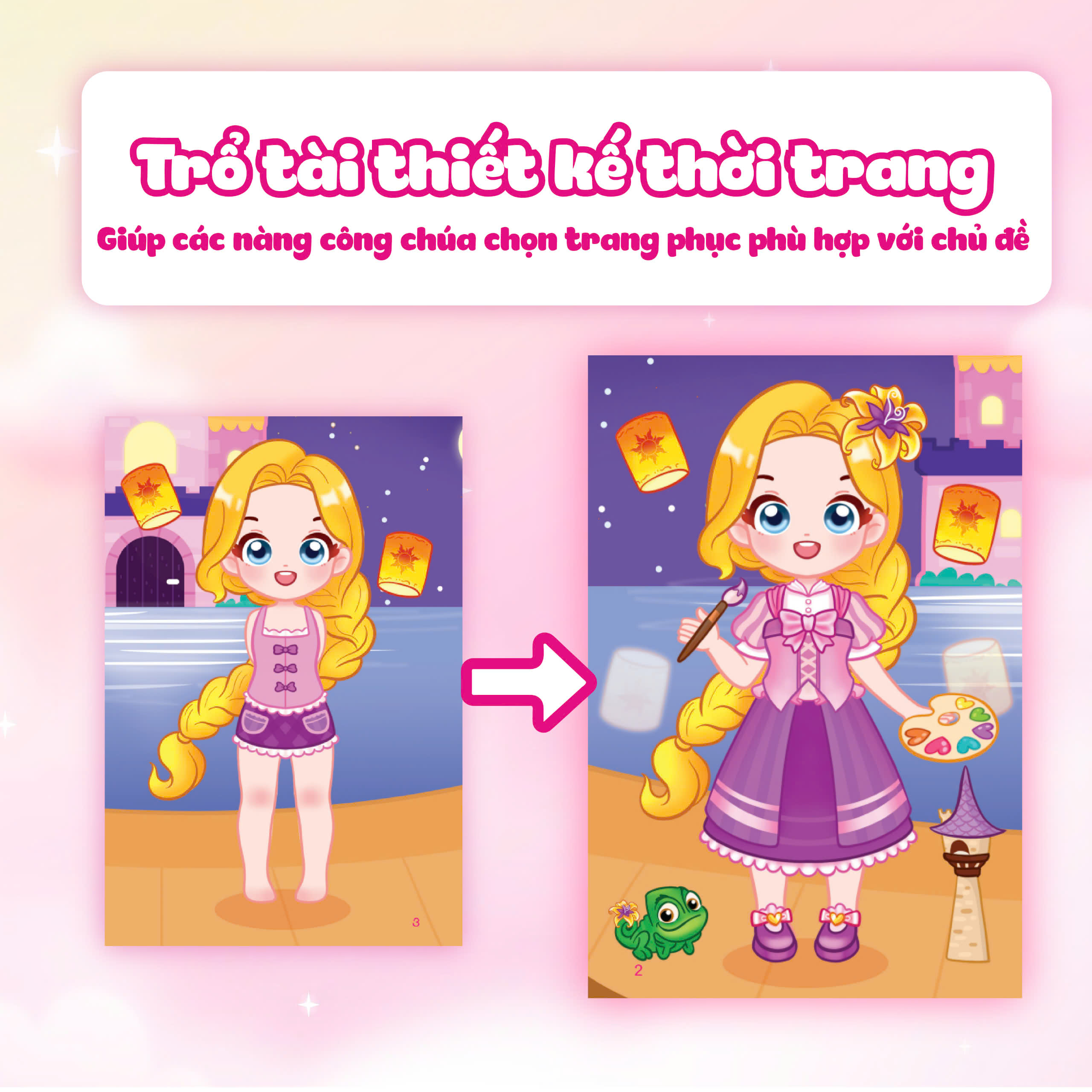 Mô tả Sách Combo 5 Cuốn Chibi Fashion (Bóc dán hơn 500+ stickers váy, phụ kiện xinh đẹp) cho bé gái - 1