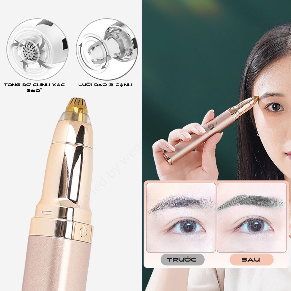 Mô tả Máy uốn mi nhiệt Lescolton phiên bản 2025 thiết kế 2 trong 1 làm dụng cụ uốn mi và chải mi để định hình mi đẹp hơn - 6