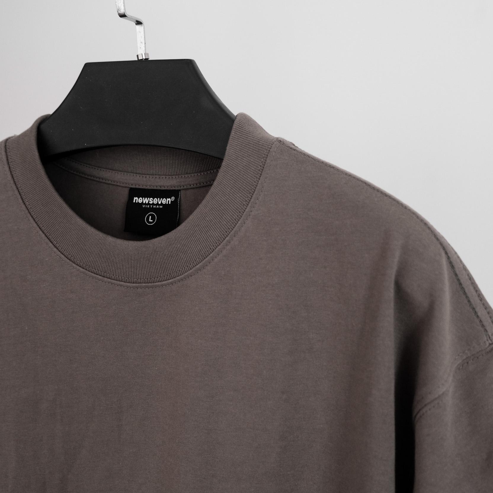 Mô tả Áo Thun Trơn NEWSEVEN Premium Form Oversize Unisex Nam Nữ  AT.500 - 3