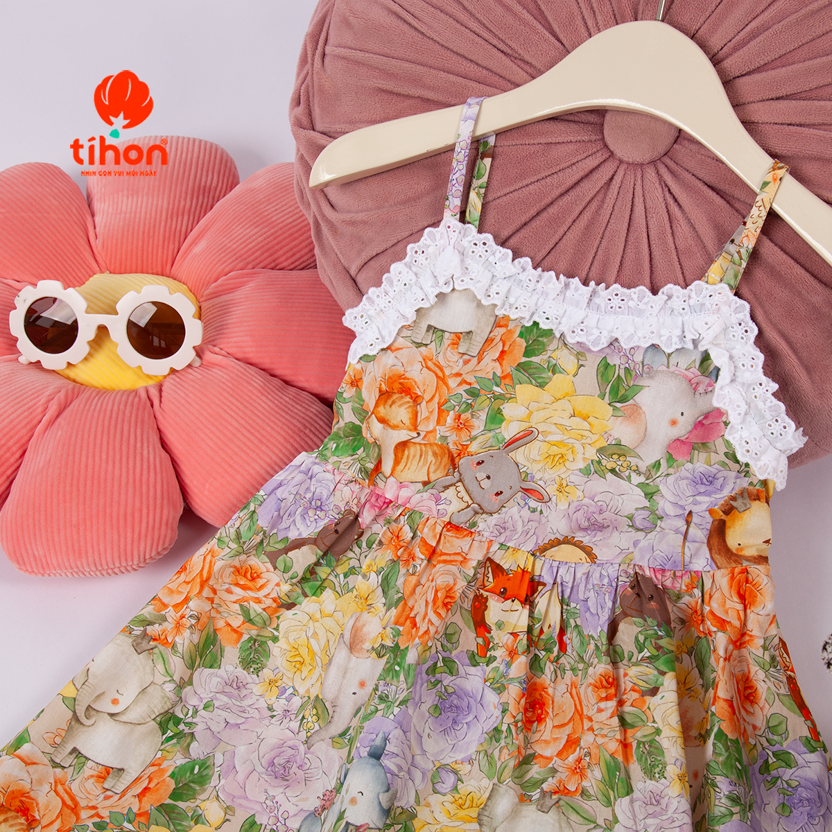 Váy bé gái mặc đi chơi TIHON
