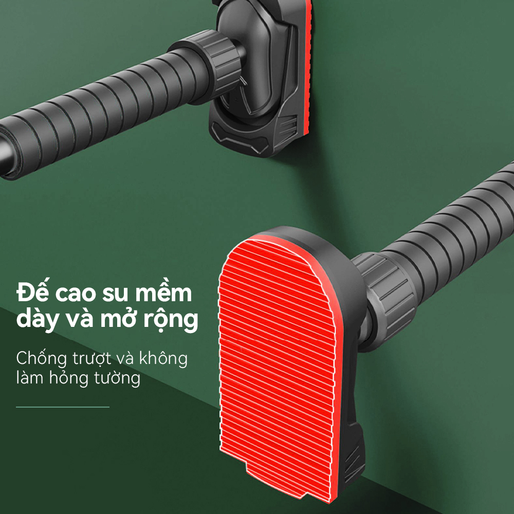 Mô tả OneTwoFit Xà đơn gắn cửa treo tường, Thanh xà gắn tường đa năng Có thể thu gọn 70-160cm, tải trọng tối đa 200KG - 2