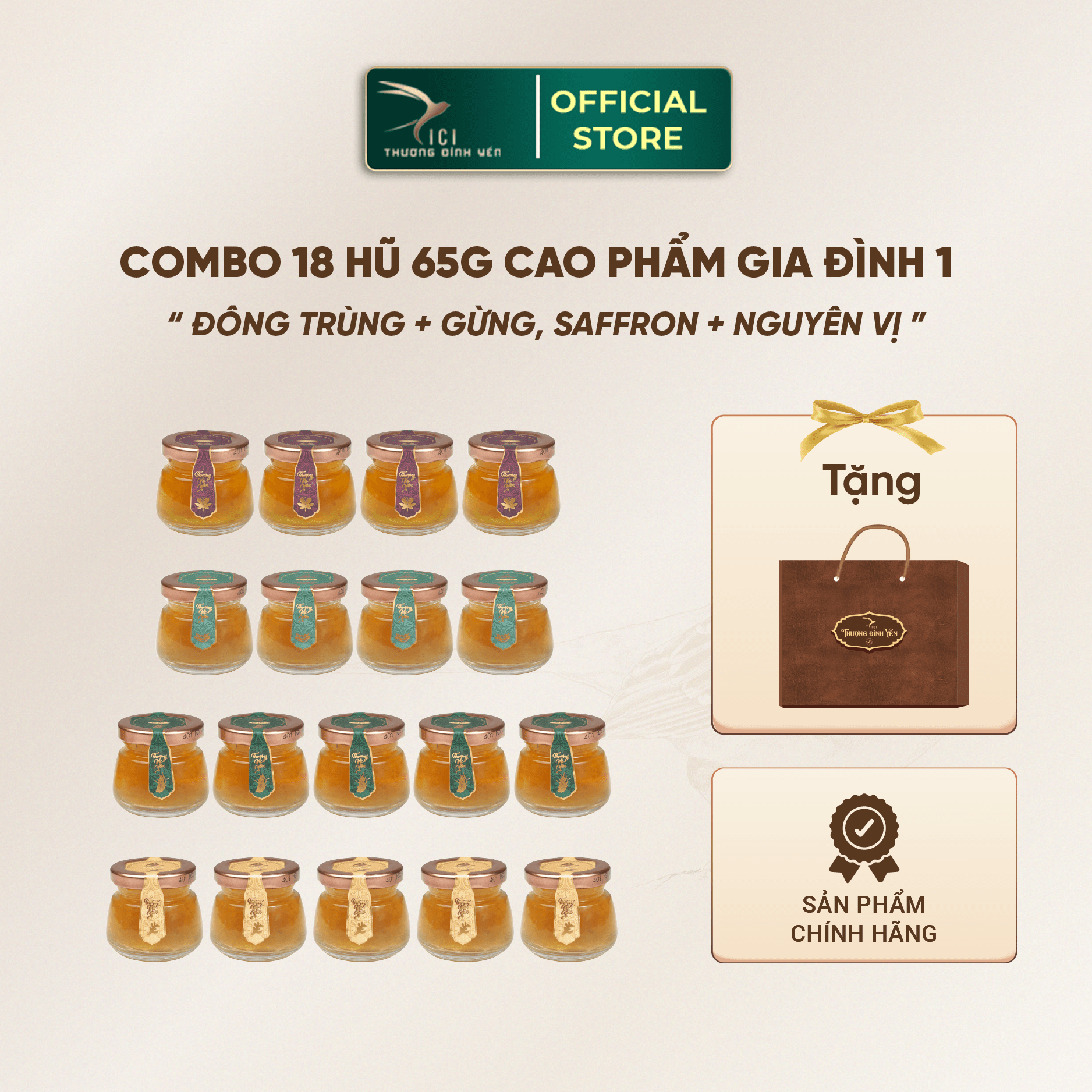 Mô tả Combo 18 Hũ Yến Sào Chưng Sẵn 7G Yến Thật Không Kèm Hộp 5 Vị Cici Thượng Đỉnh Yến 65G Yến Cho Cả Gia Đình - 1