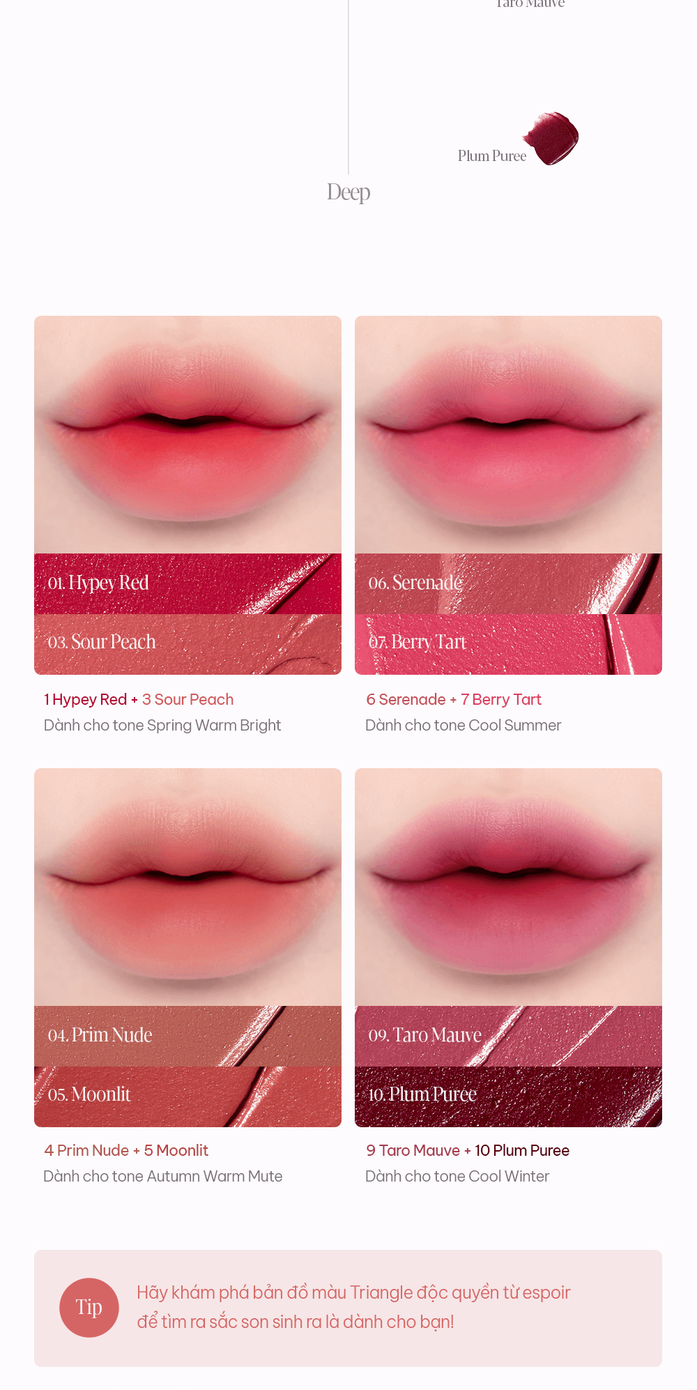 Mô tả Son Kem Lì Espoir Couture Lip Tint Fitting Blur 4gr/ Blur Velvet 5.5gr - 12