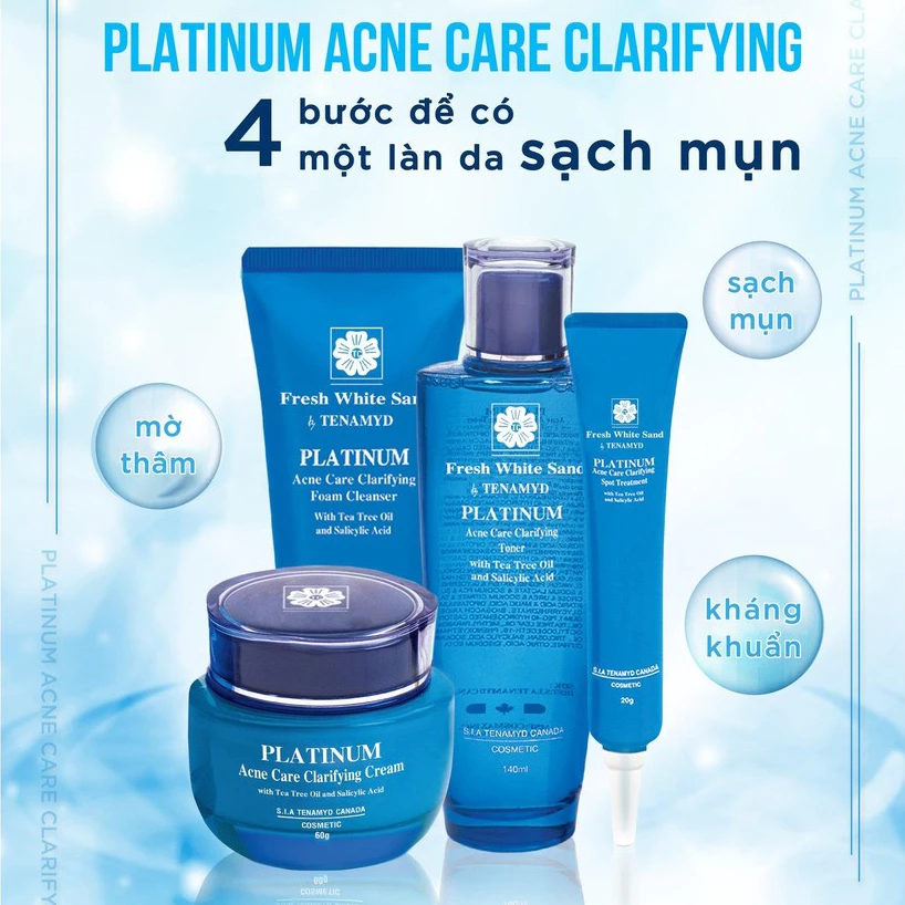Mô tả Kem Dưỡng Tenamyd Platinum Acne Care Clarifying Cream Làm Dịu Và Cải Thiện Vùng Da Có Mụn 60g - 7